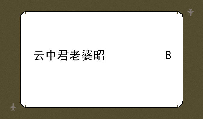 云中君老婆是遥吗