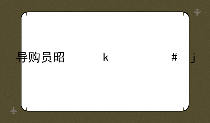 导购员是做什么的