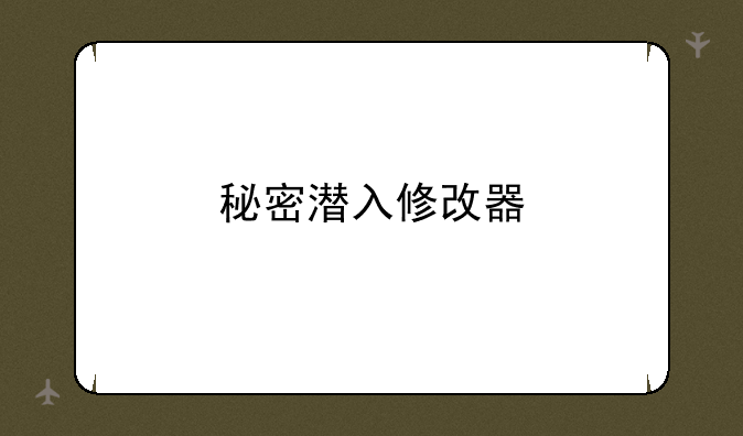 秘密潜入修改器