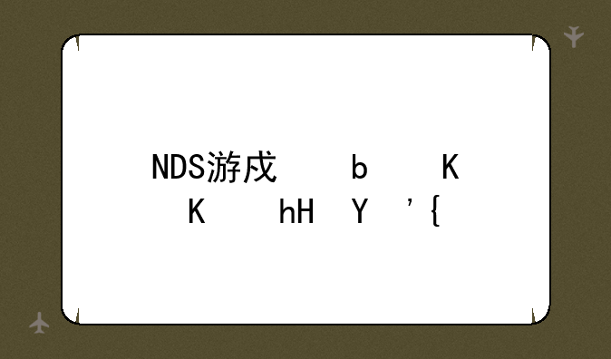 NDS游戏是什么意思？