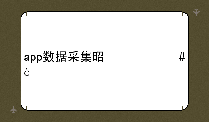 app数据采集是什么？