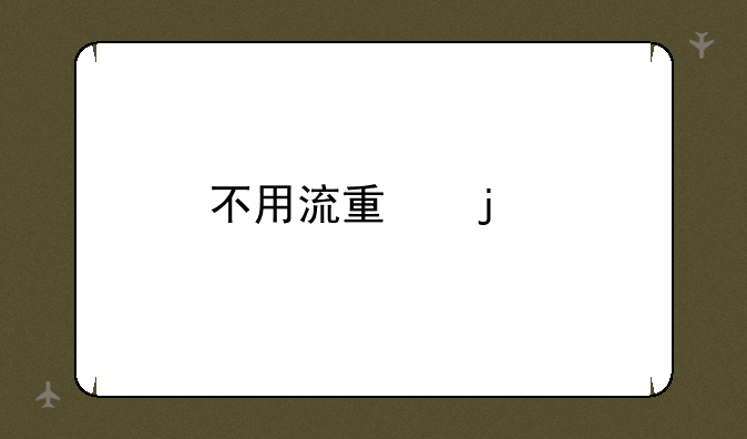 不用流量的手机游戏