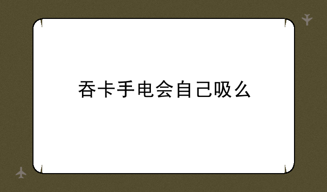 吞卡手电会自己吸么