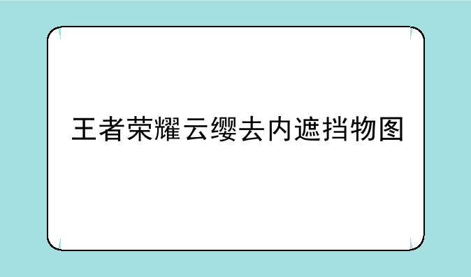 王者荣耀云缨去内遮挡物图
