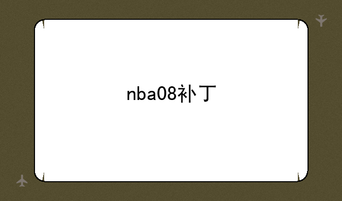 nba08补丁